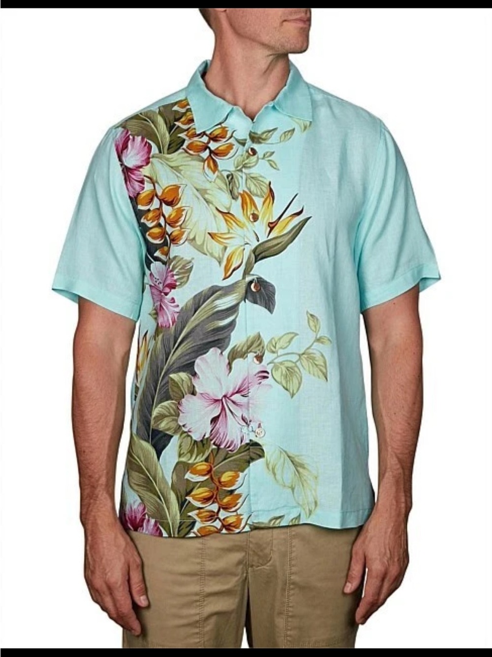 NWT 🌊 Tommy Bahama Garden of Hope & Courage 100% SILK Shirt XL